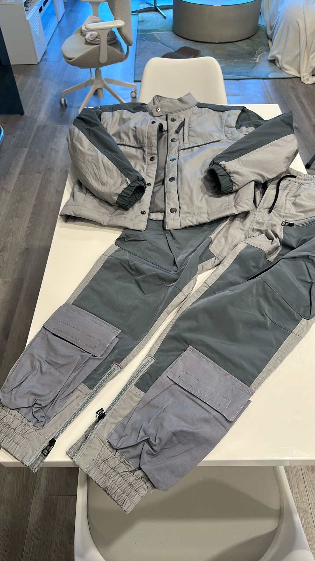 G-Star Raw Moto overshirt jacket (XS) and 3D PM Cuffed Trainer Pants (29) set