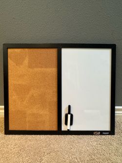 Cork Board & Dry Erase Message Center