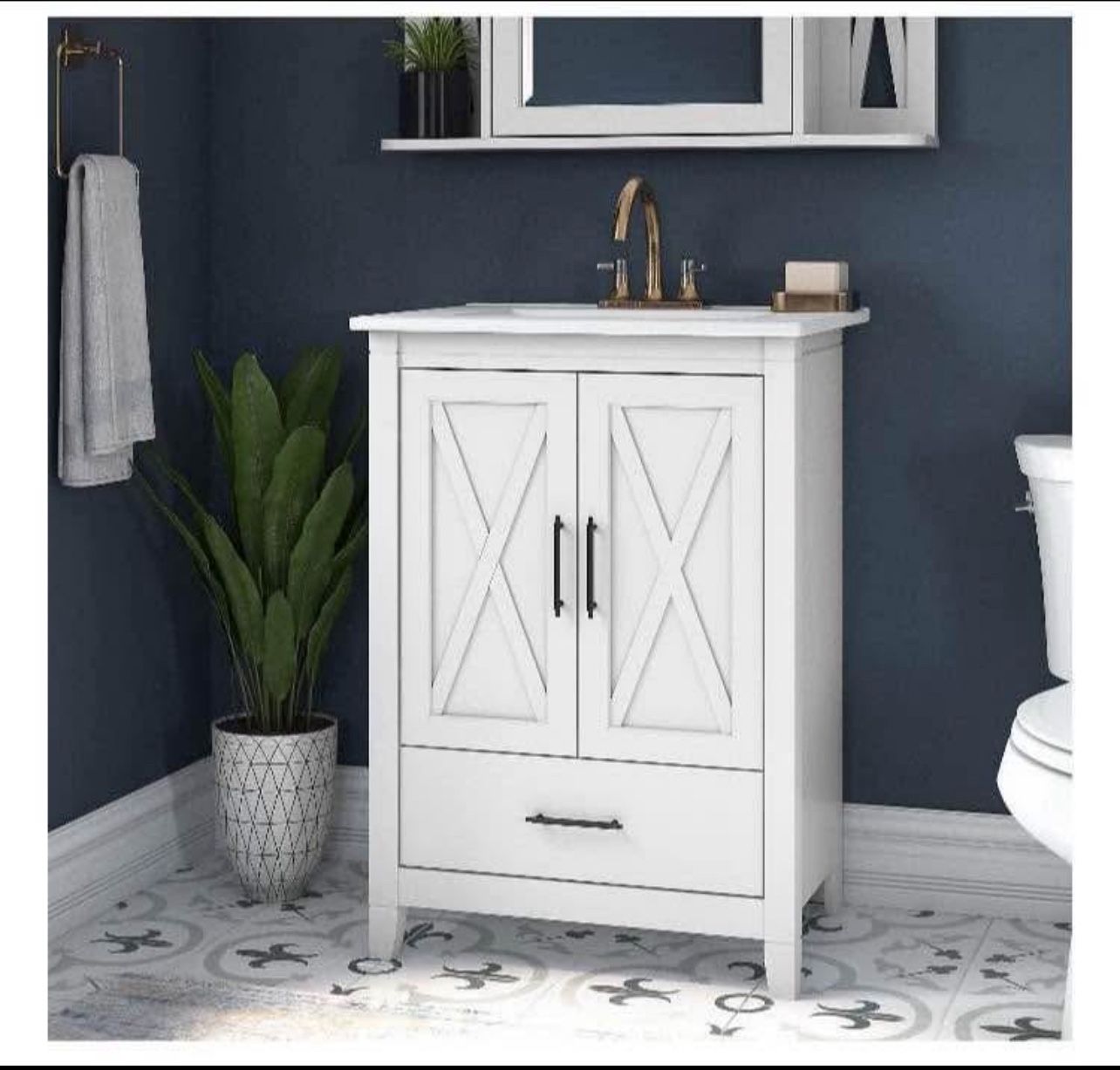 Bathroom Sink, White, Not included Vanity , New in Box