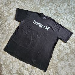 Hurley Shirt Men's XXL Short Sleeve Black Orlando FL Logo Cotton Classic Fit 