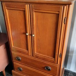 Solid Wood bedroom cabinet - $95