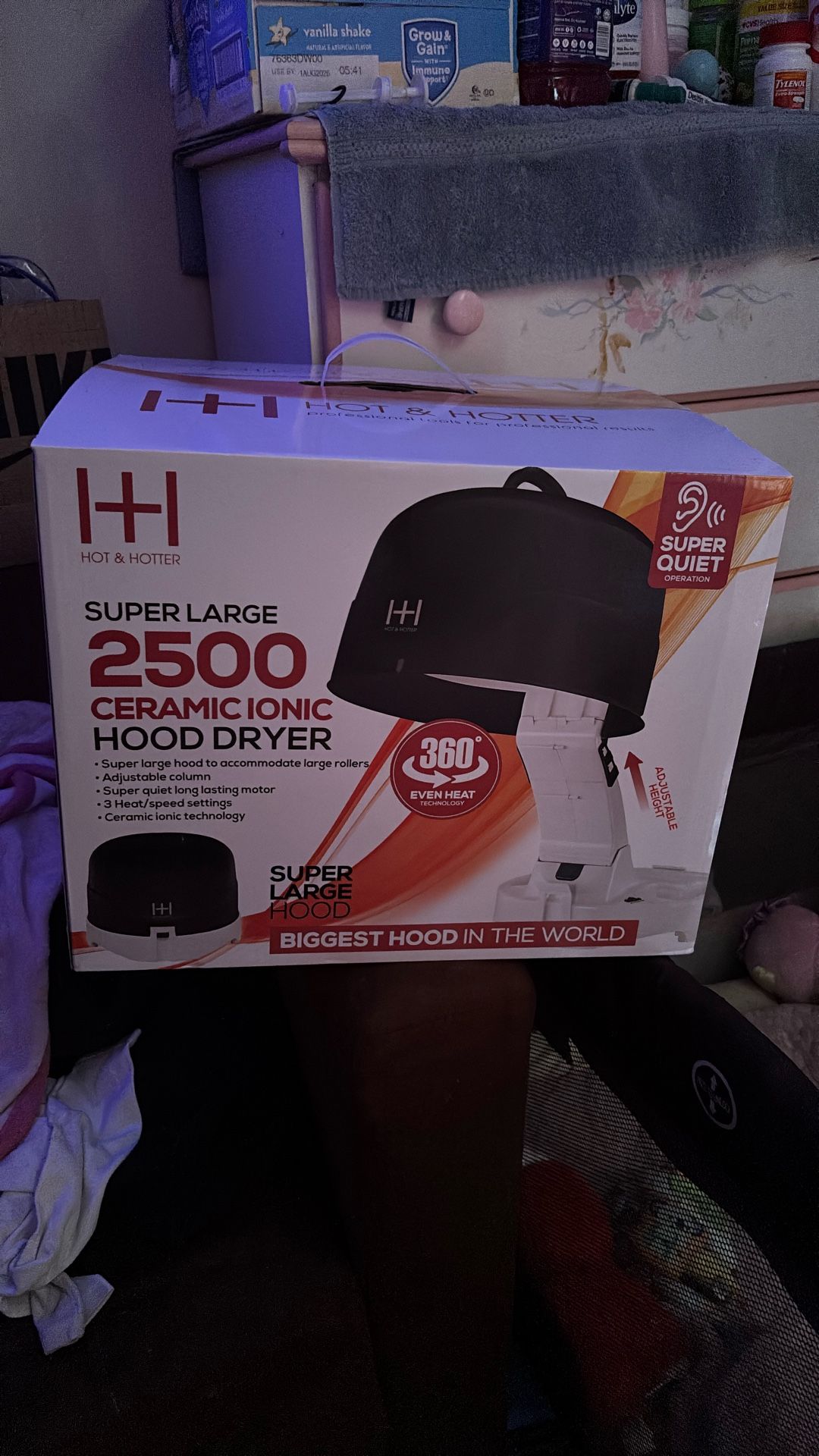 Super Larger 2500 Ceramic Ionic Hood Dryer