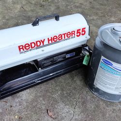Reddy Heater 55,000 BTU Kerosene Torpedo Heater + Fuel