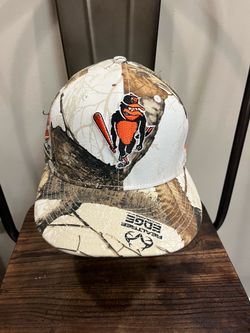 New Era 59Fifty Baltimore Orioles Realtree Camo Retro Logo 7 Fitted Cap Hat Size 7