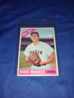 Vintage Old 1966 Dick Radatz Baseball Card -; Topps #475 - Boston Red Sox - in  very good condition