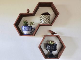 Unstained Honeycomb shelf