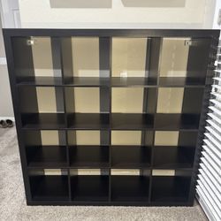 Black Multi Cabinet Storage Shelf Unit  