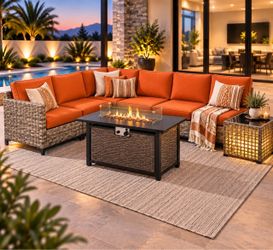 Patio furniture set with Fire pit 🔥