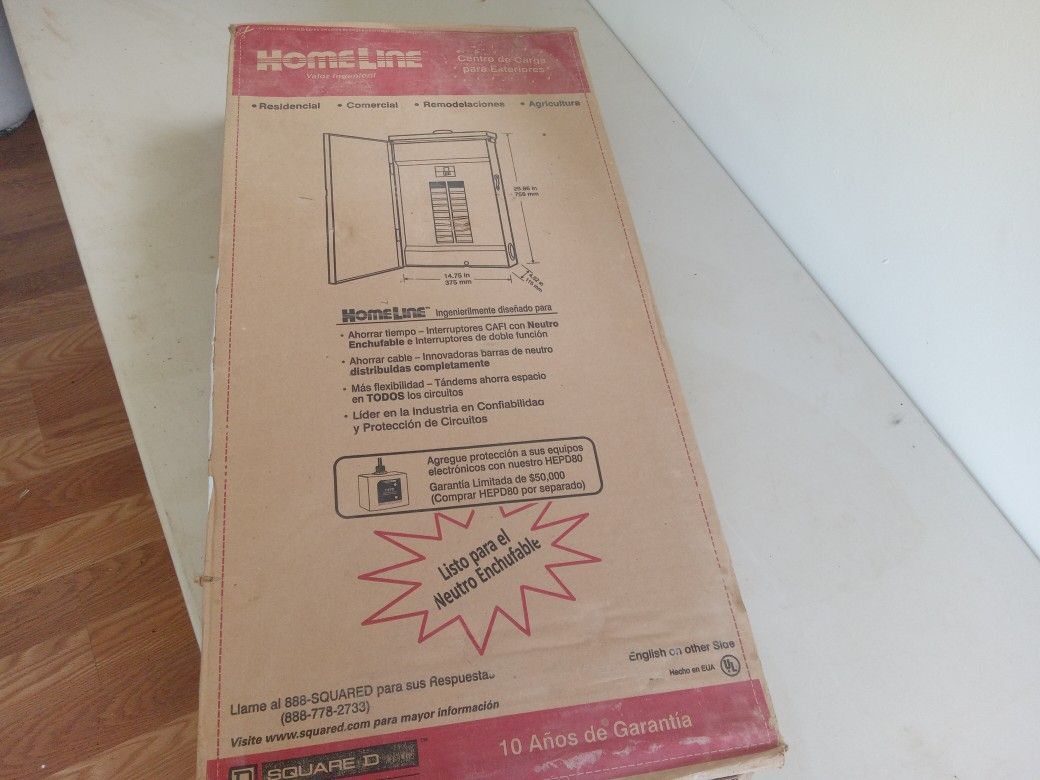 Square D Outdoor 200 Amp Breaker Load Center