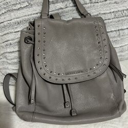 Authentic Michael Kors Rhinestone Studded Leather Backpack Bag 