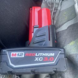 M12 Red Lithium 3.0  Milwaukee Battery 