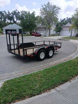 Double axle trailer