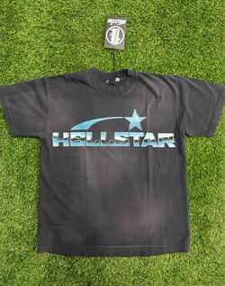 Hell star tee size M Blue letter