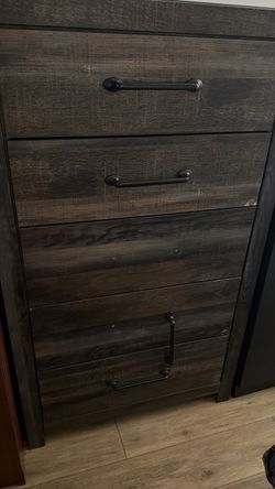 Dark Wood Chest of Drawers