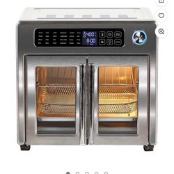 Emeril Lagasse French Door Air Fryer Toaster Oven Combo, 26QT, Stainless Steel, 4-00675-02X