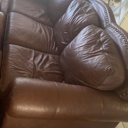 Brown Leather Couches 