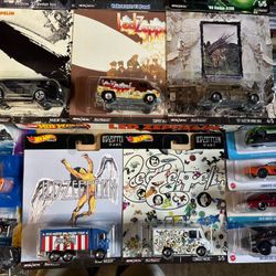 Hot Wheels 1/64 Premium Pop Culture 2020 Led Zeppelin Set of 5 Mattel
