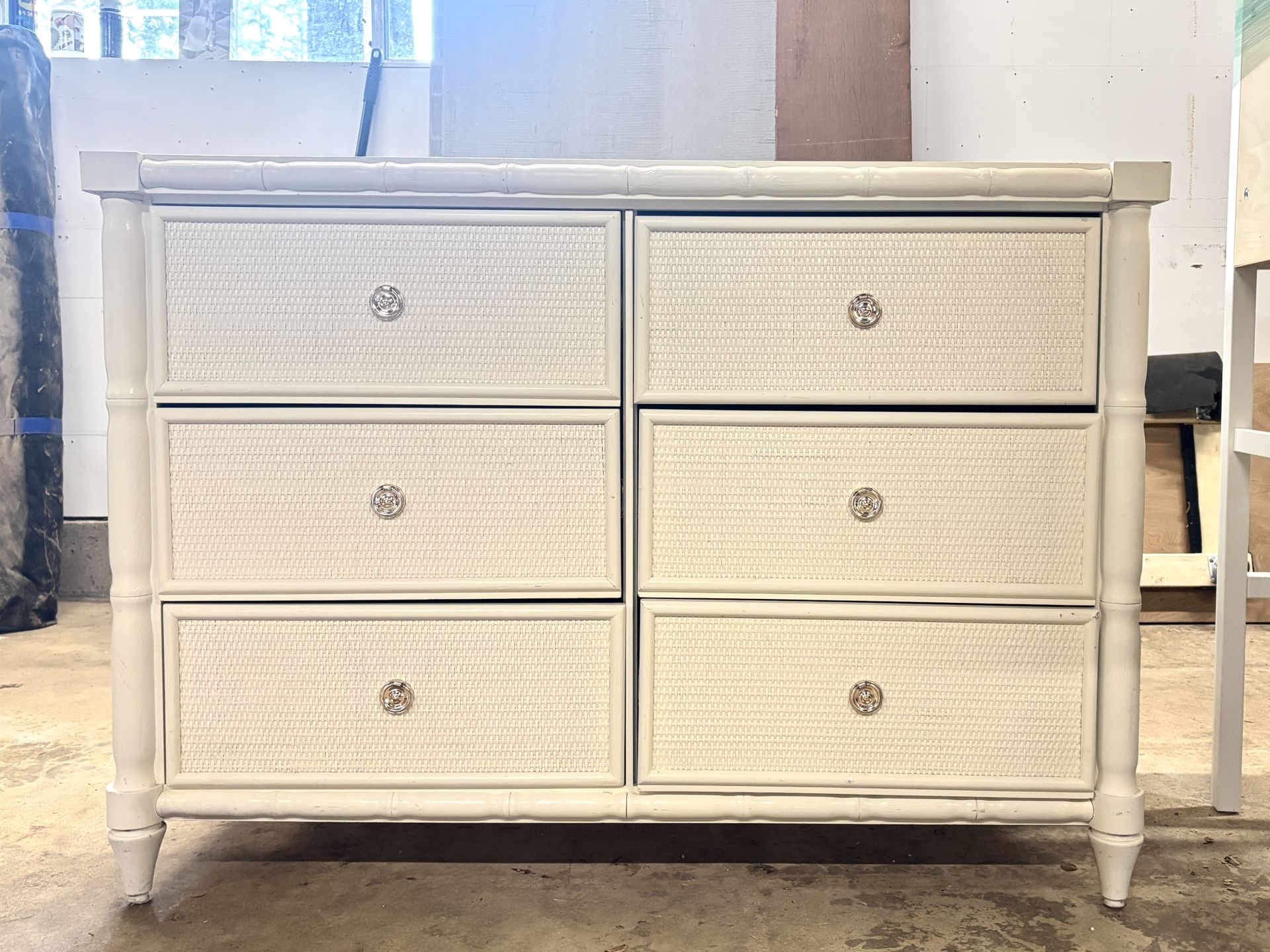 Mid Century White Dresser
