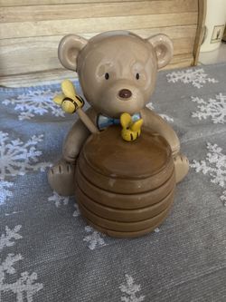 Enesco Bear With Bee Hive 