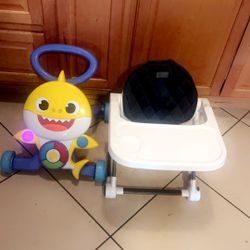 Baby Shark  Walker And Feed Chair 