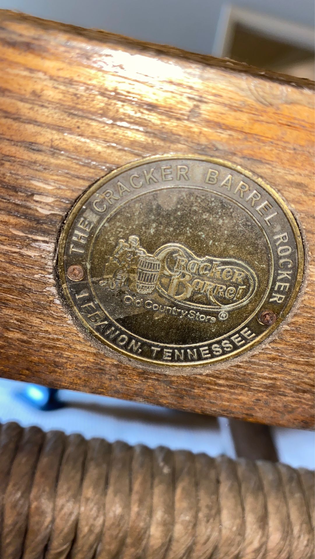 Cracker Barrel rocking chair
