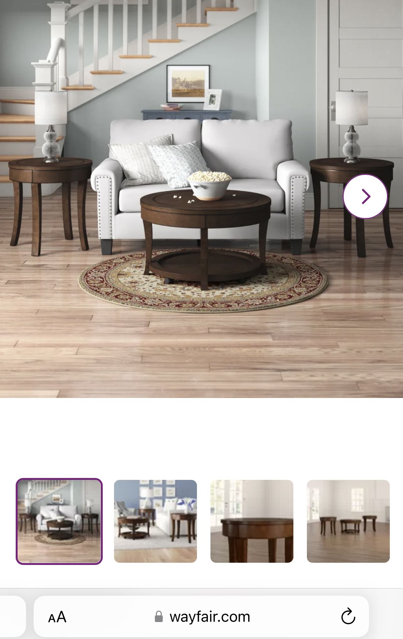 Coffee Table And End Tables(3)