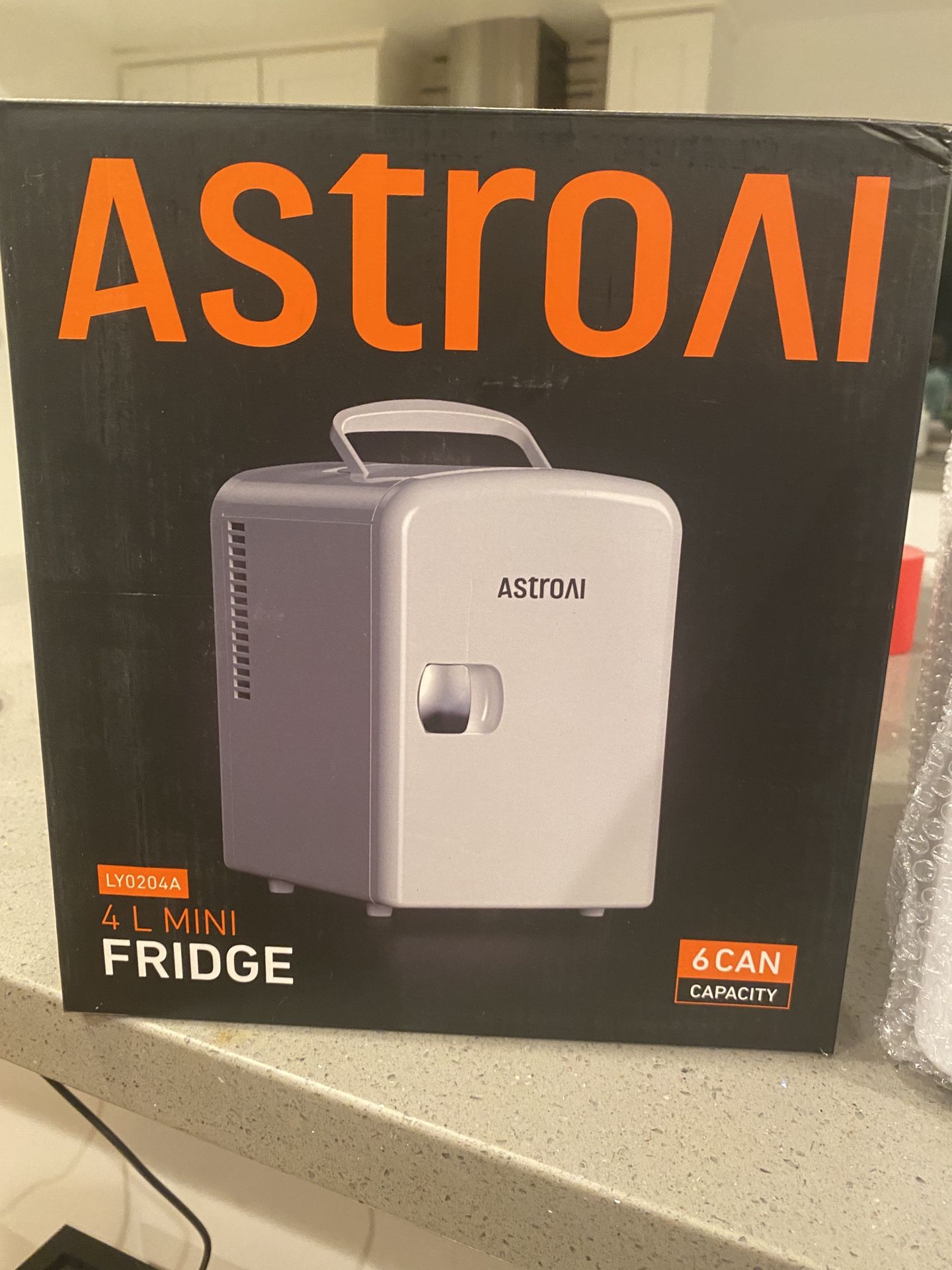 Brand New 4 L Mini Fridge - 6 Can Capacity