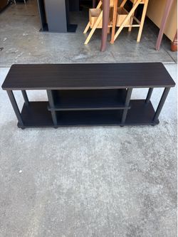 Black bookcase/tv stand