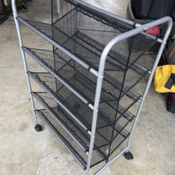 Rolling Mesh divider rack