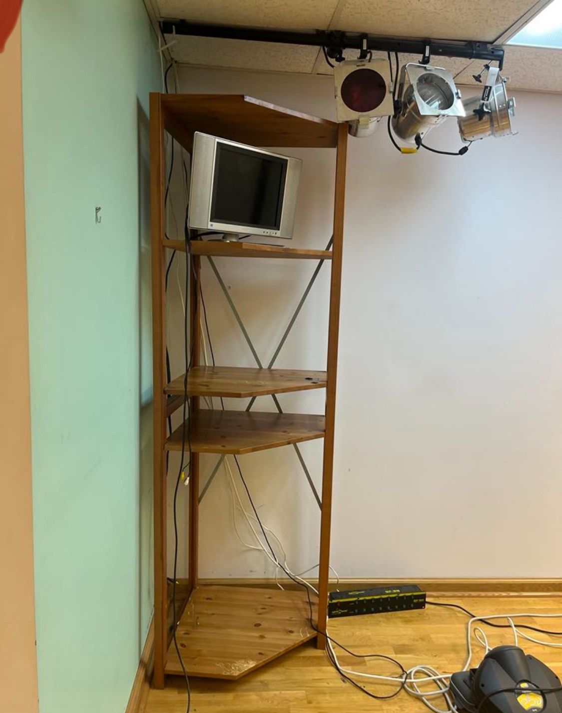 Chair, Shelf, Wood Organizer