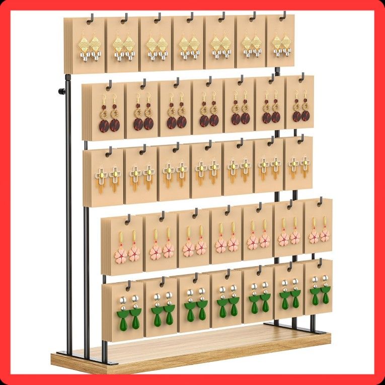 ORLESS Jewelry Display for Vendors, Earring Display Stand for Selling,