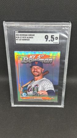 Pete Alonso 2024 Bowman Chrome My 1St Bowman SGC 9.5 MINT +