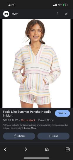 Roxy Poncho Hoodie Set 