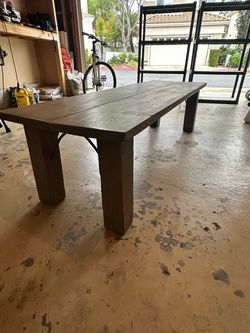 Rustic Wood Farmhouse Long Coffee Table