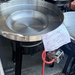 Comal De Accero Con Vase I Quemador