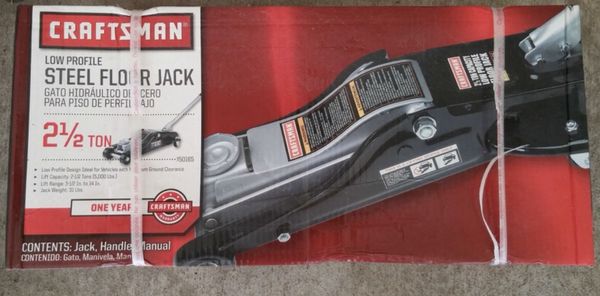 Craftsman 2 1 2 Ton Floor Jack Low Profile For Sale In Richmond