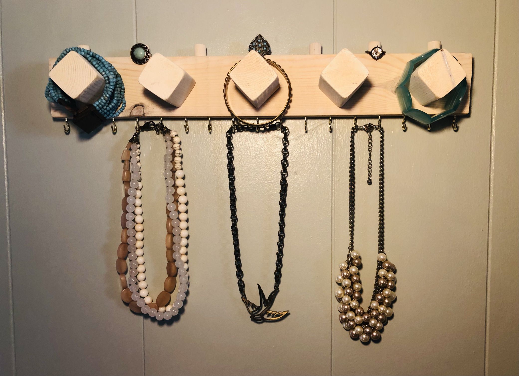 Jewelry Display - Holds Necklaces, Rings, Bracelets