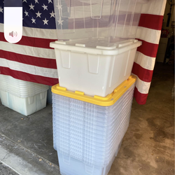 🚨🚨 27 GAL HEAVY DUTY CLEAR STORAGE BINS