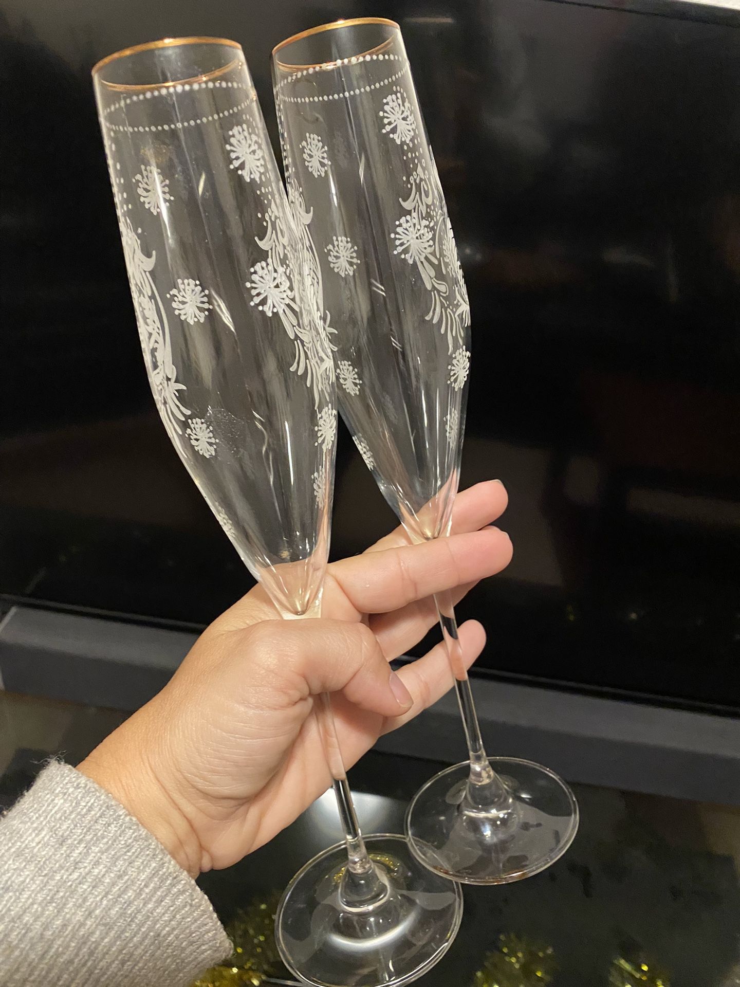 Anthropologie Champagne Flutes