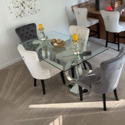 Glass Dinning Room Table 