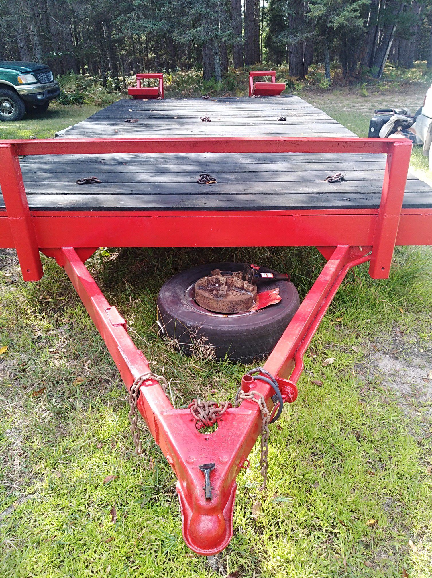 Heavy-duty hauling trailer 1800 cash Call text {contact info removed}