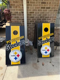 Pittsburgh Steelers cornhole board
