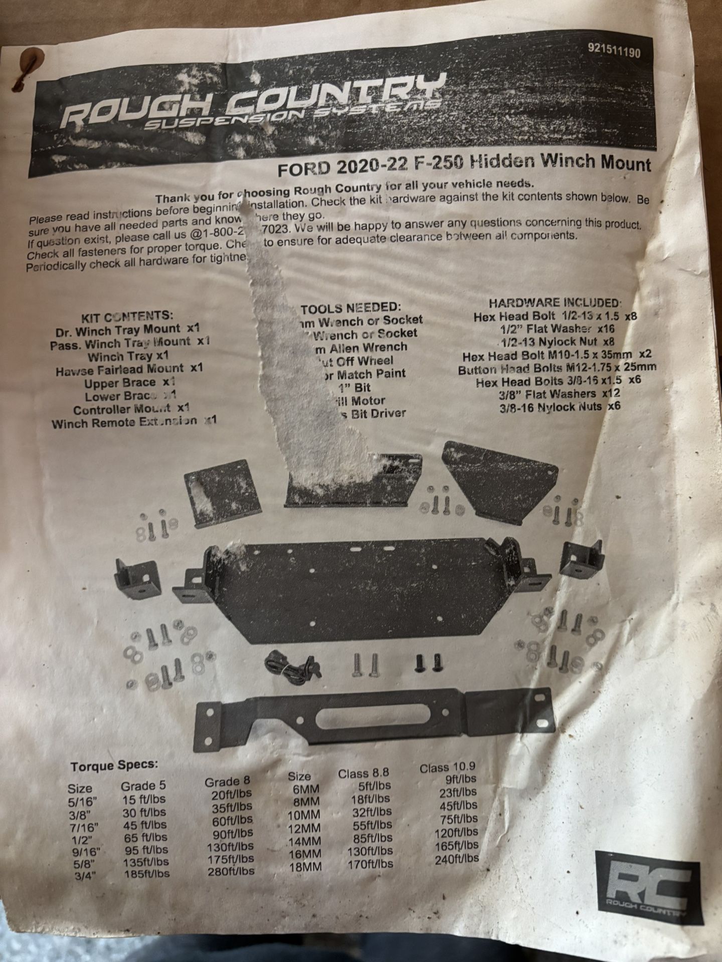 Rough Country Winch Mount