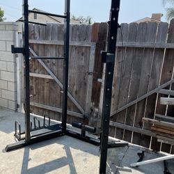 Marcy Squat Rack With Lat Pull Down Machine 