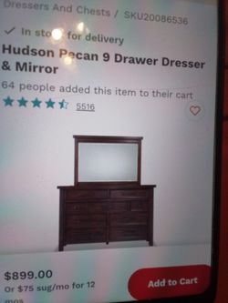 Hudson Mirror Pecan Only