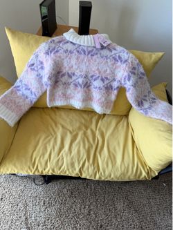 Brand new cropped oversized sweater