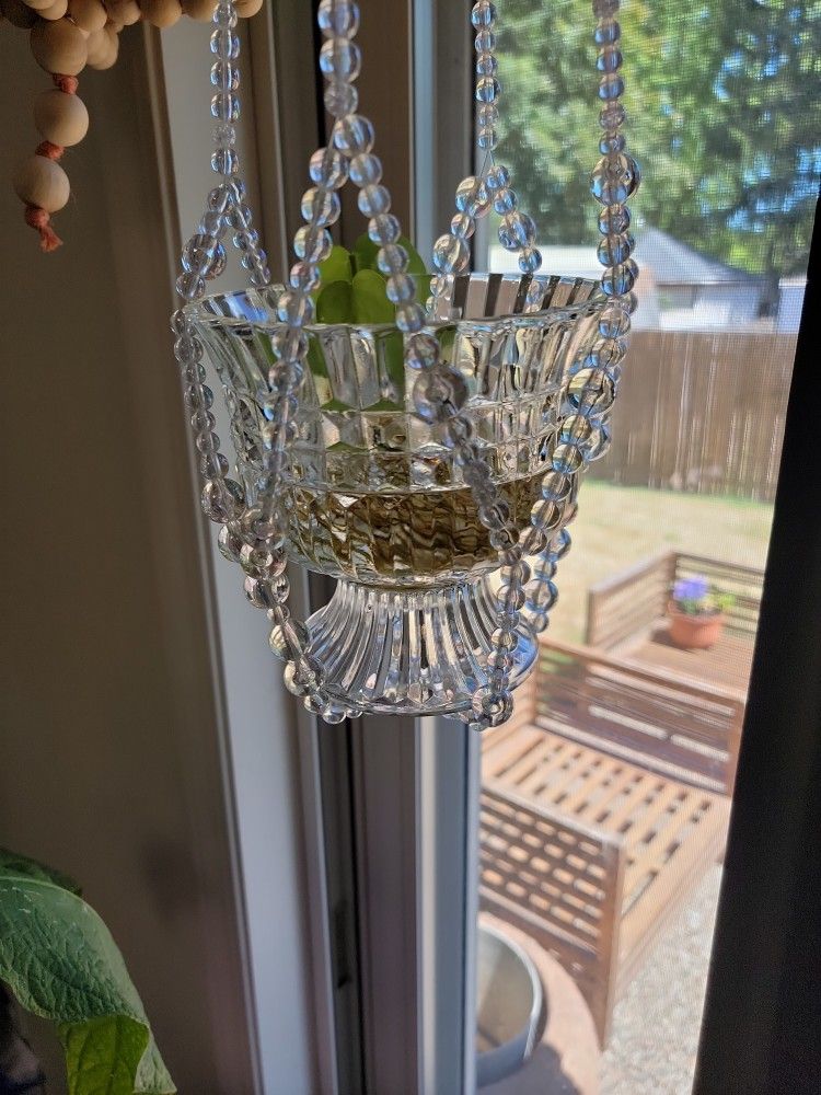 Beaded Plant Holder