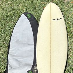 7’2” Hand Shaped Psillakis Surfboard Tri Fin