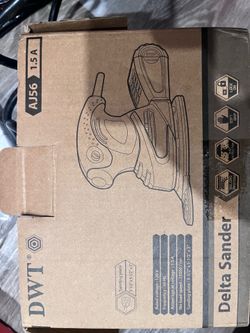 Delta sander with extra sand paper