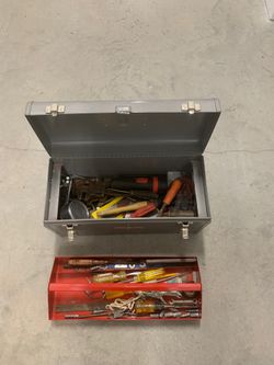Craftsman toolbox with some assorted tools